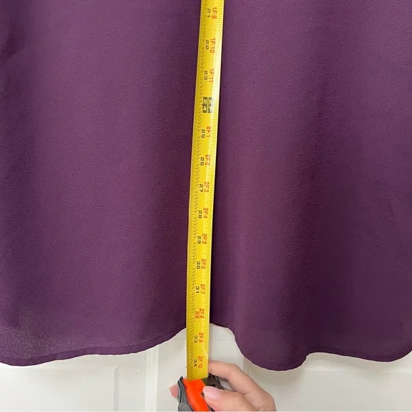 J.Jill Purple Button Up Tunic Shirt - Petite Medium - Preowned EUC - Picture 7 of 9